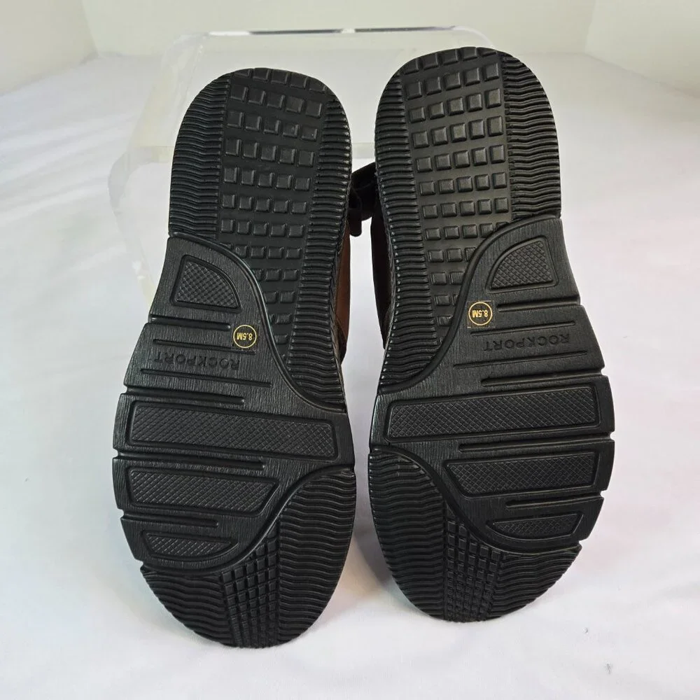ROCKPORT Men's Jhett Sandals Sz: 8.5 Dark Brown Nubuck